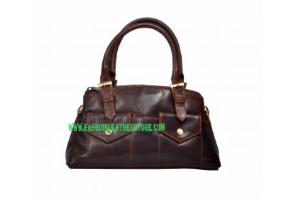 Women Buffalo Hide Leather Tote Handbags Vintage Shoulder Bag Capacity Shopping Cross body Bag